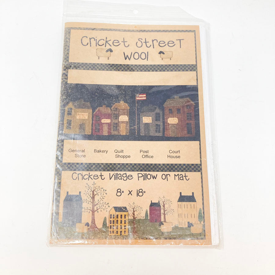 Cricket Village by Cricket Street Wool Sewing Pattern