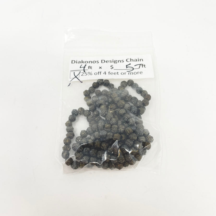 Metal Textured Beads