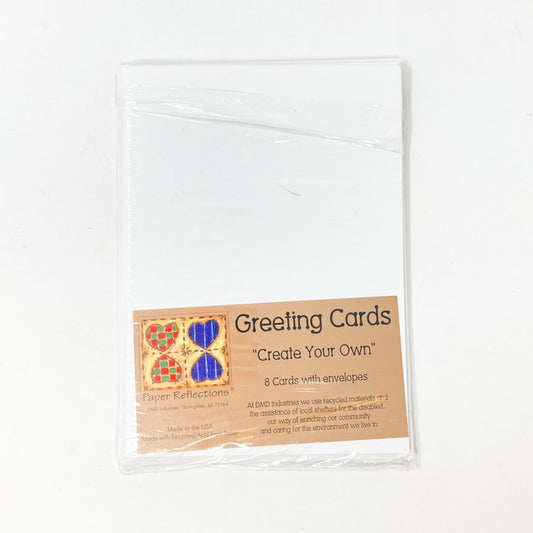 Paper Reflections "Create Your Own" Greeting Cards (8 Cards and 7 Envelopes)