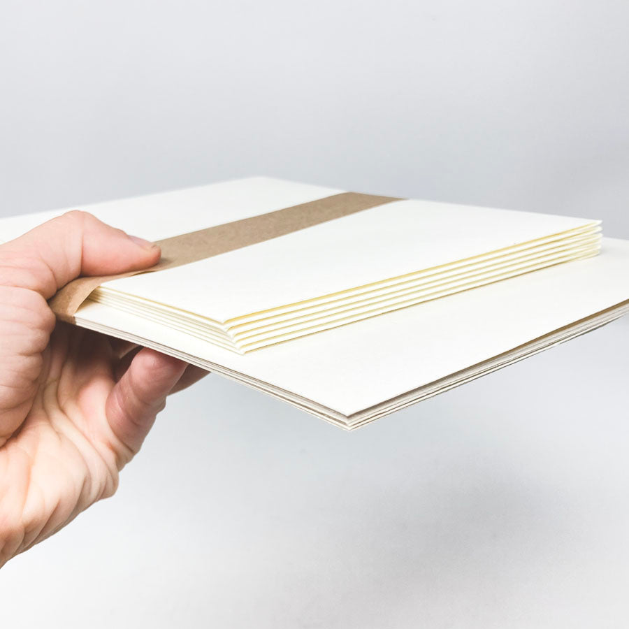 5-1/4"x7-1/8" Cream Stationery Set (8 Cards and 6 envelopes)