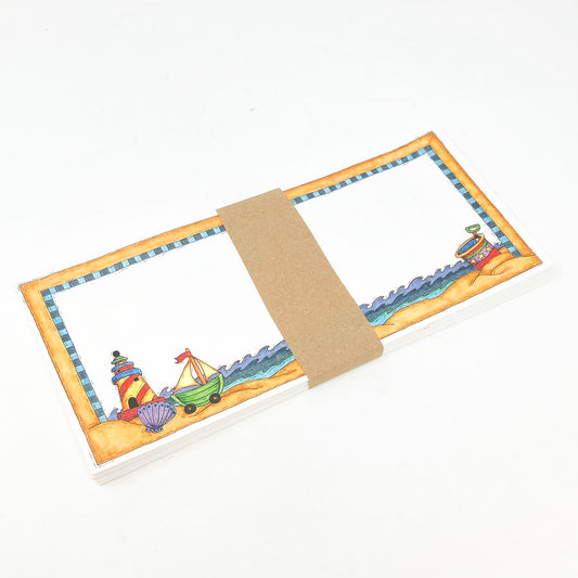 9-1/2"x4-1/8" Beach Theme Envelopes - Pack of 18