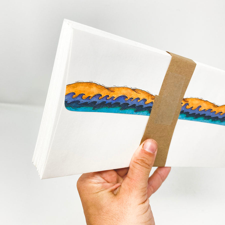 9-1/2"x4-1/8" Beach Theme Envelopes - Pack of 18