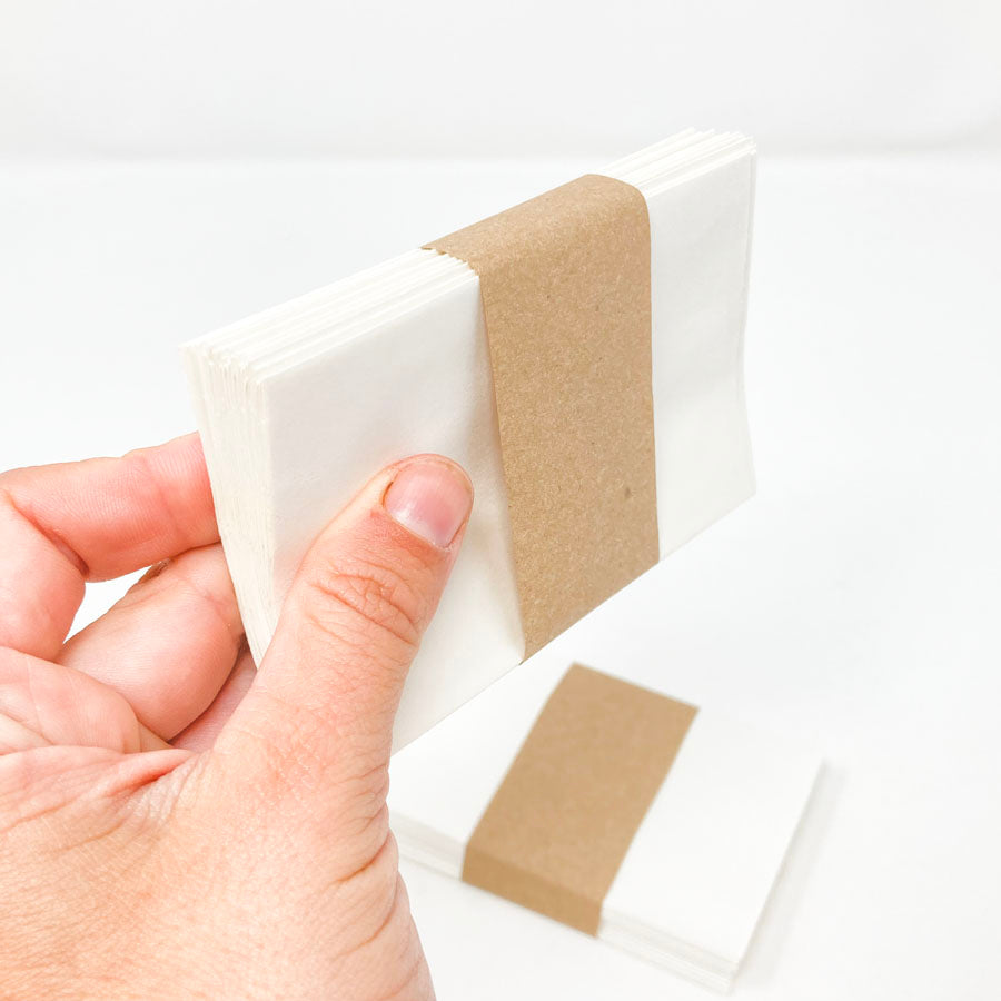 4-3/8"x2-3/4" White Envelopes - Pack of 30