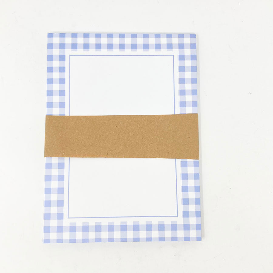 4-3/4"x6-1/2" Gingham Envelopes - Set of 8