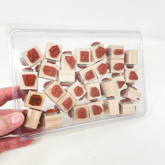 Brushstroke Alphabet Wood Stamps by Stampin' Up