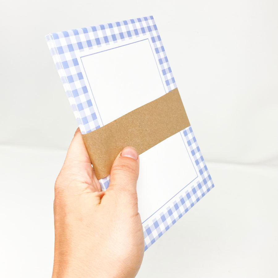 4-3/4"x6-1/2" Gingham Envelopes - Set of 8