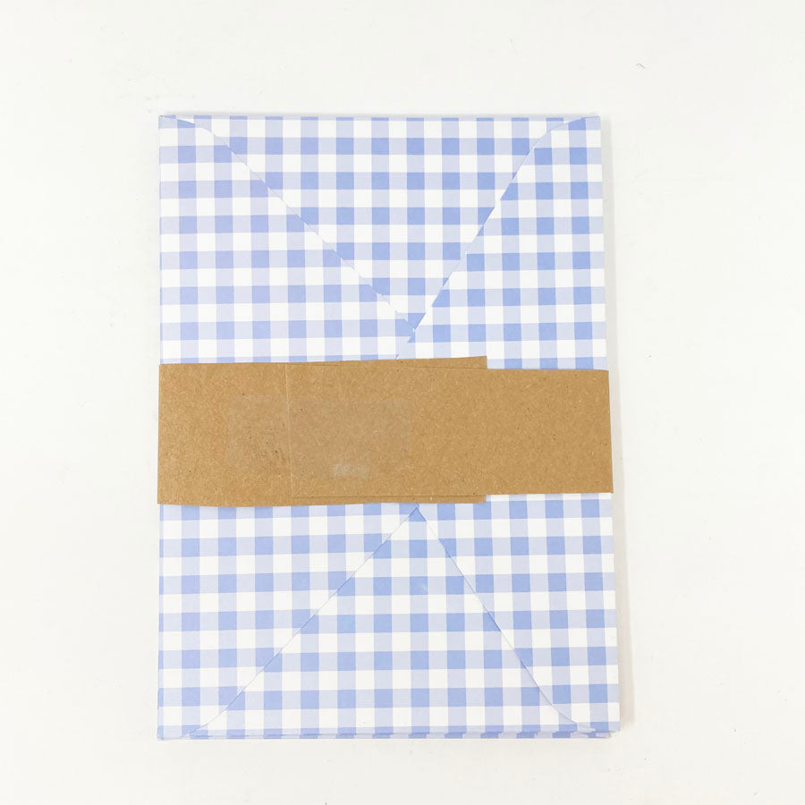 4-3/4"x6-1/2" Gingham Envelopes - Set of 8
