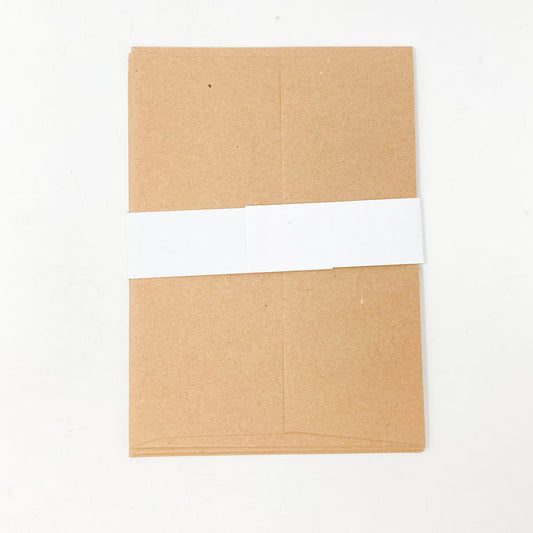 5-1/8"x7-1/8" Kraft Envelopes - Pack of 5
