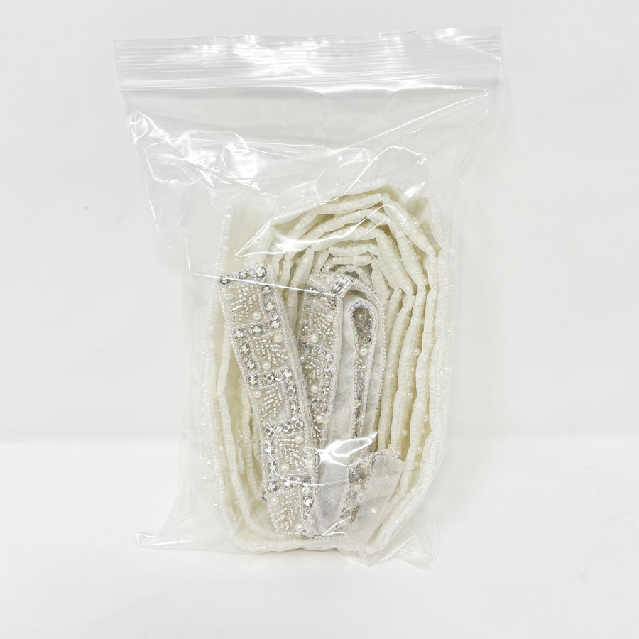 Pearl, Crystal bead, and sequins trim bundle