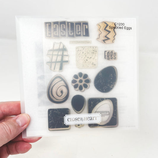 My Acrylix Speckled Eggs Stamps - Close to My Heart