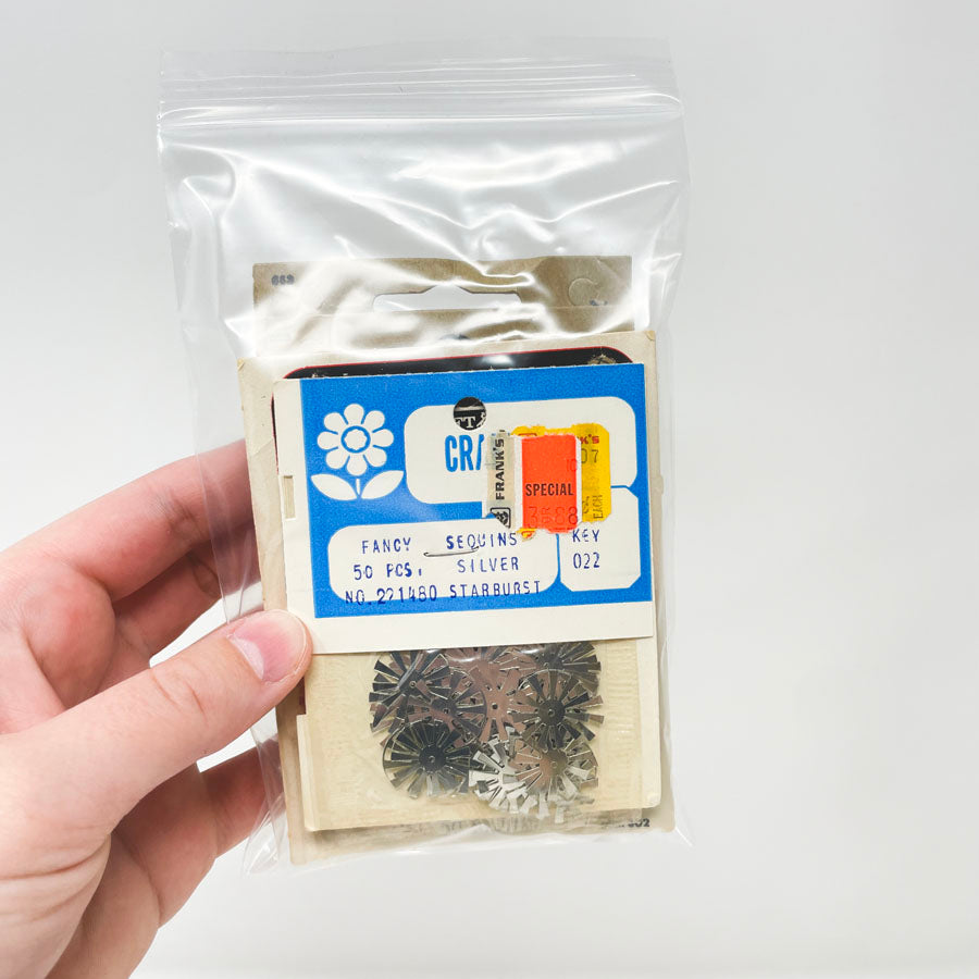 Snowflake and white round Sequins Bundle