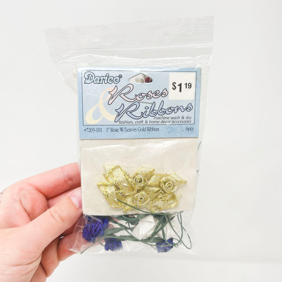 Darice Roses and Ribbons Bundle