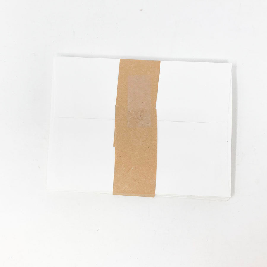 4-3/4"x6-1/2" White Envelopes - Pack of 19