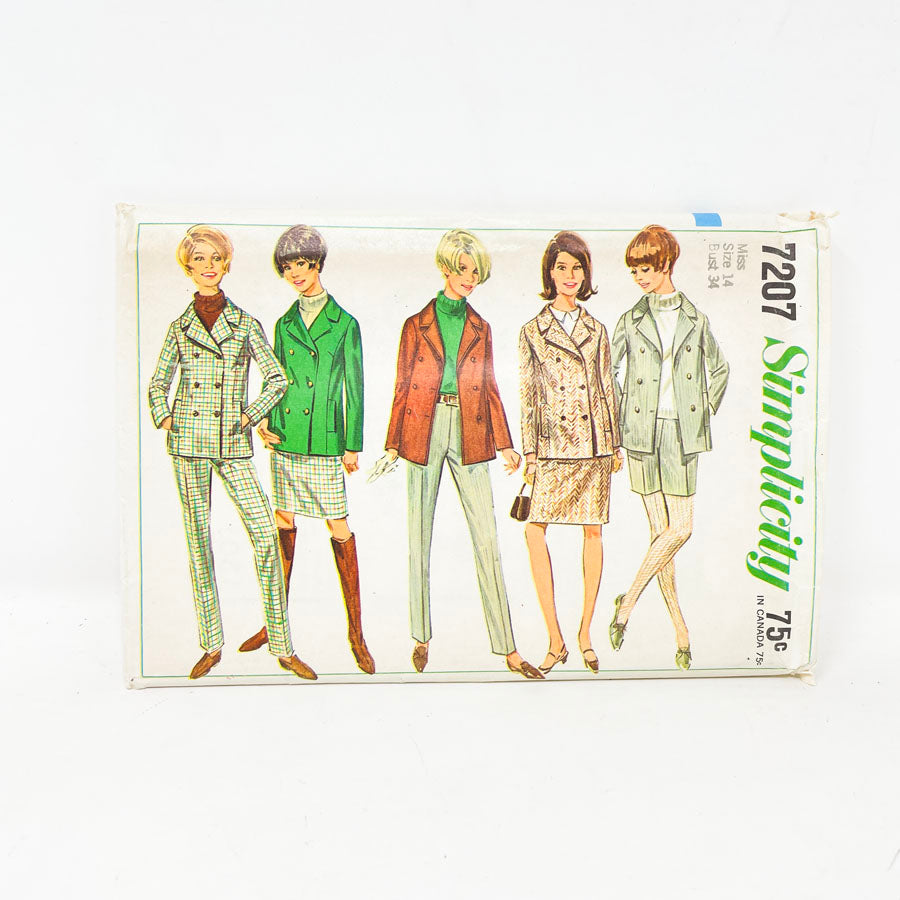 7207 Suit Pattern (14) - Simplicity - 1967