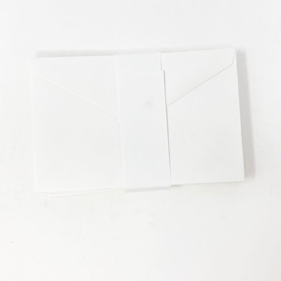 3-1/2"x5-3/4" White Envelopes - Pack of 20