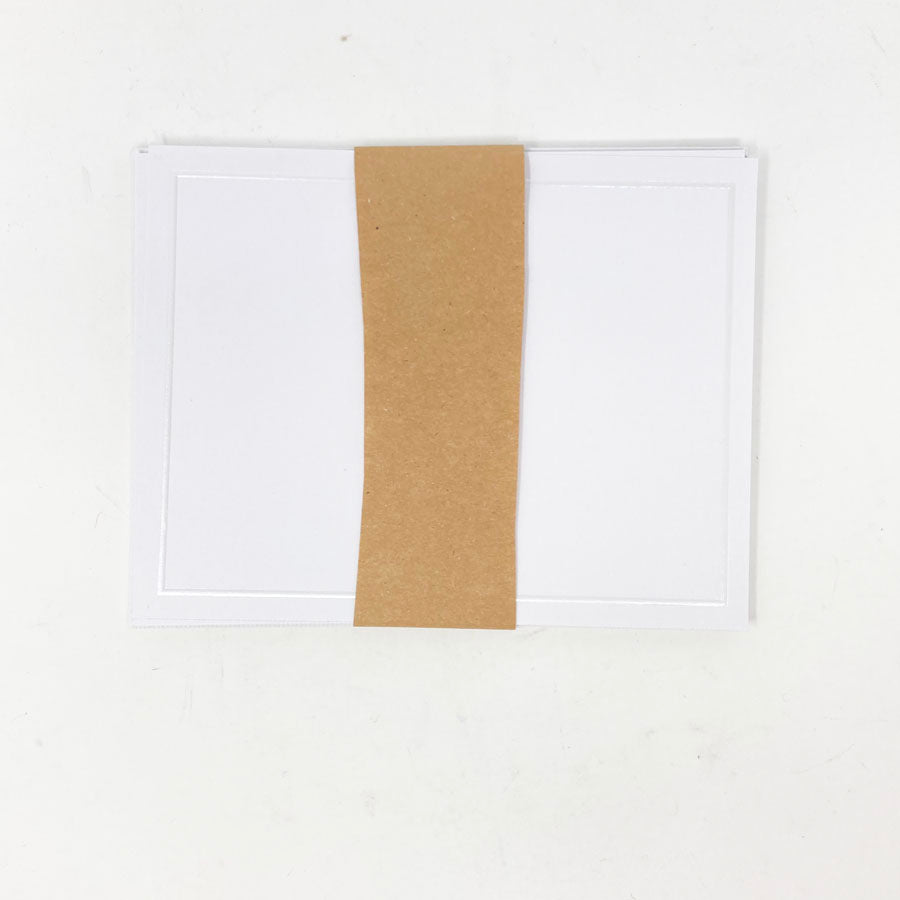5-1/2"x4-1/4" Embossed Notecards and Envelopes - Pack of 6