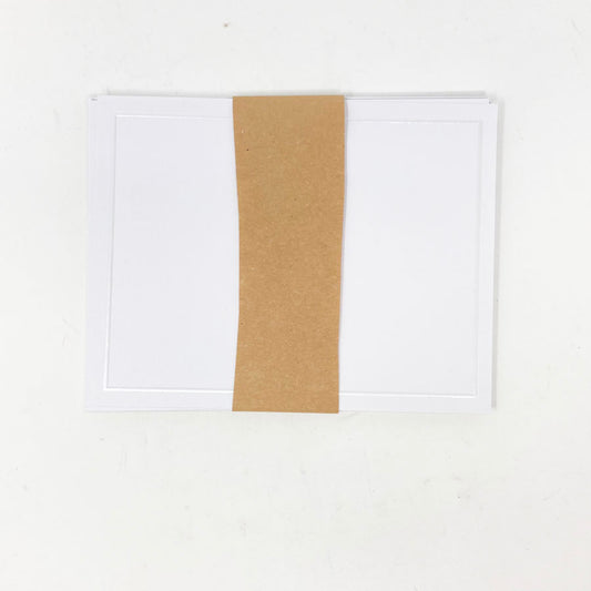 5-1/2"x4-1/4" Embossed Notecards and Envelopes - Pack of 6