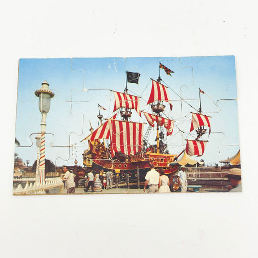 Vintage 1950s Disney “Chicken of the Sea” Pirate Ship Souvenir Puzzle