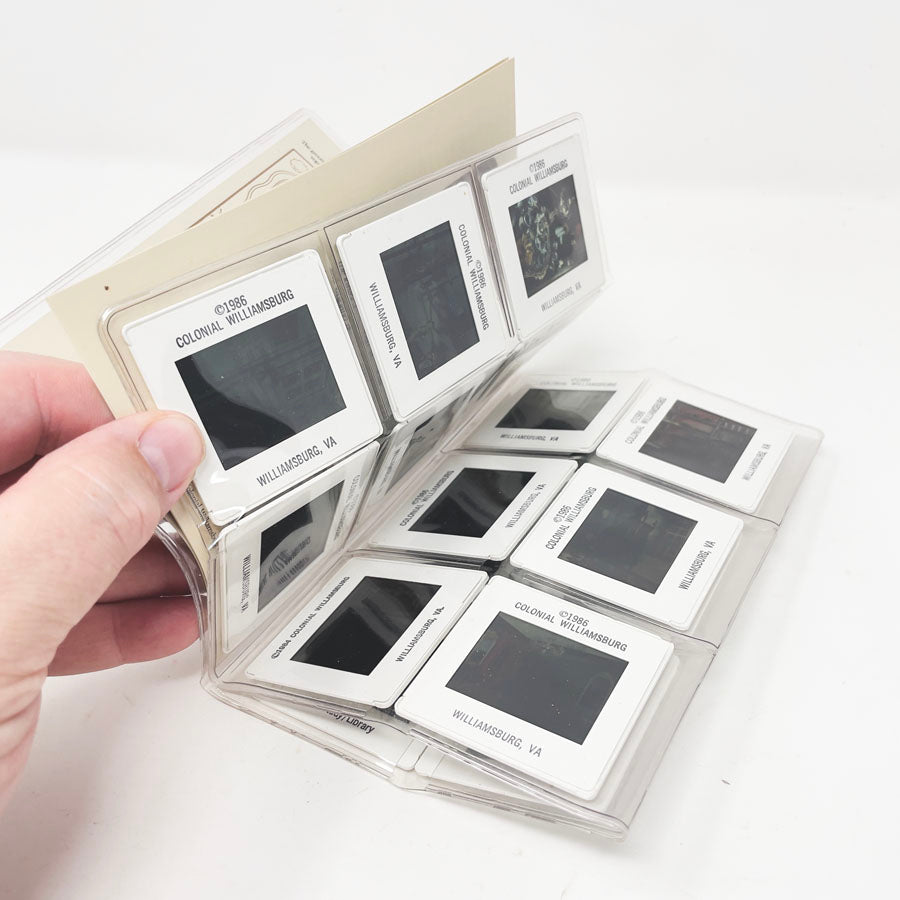 1986 Souvenir Slide Set from Colonial Williamsburg, Virginia