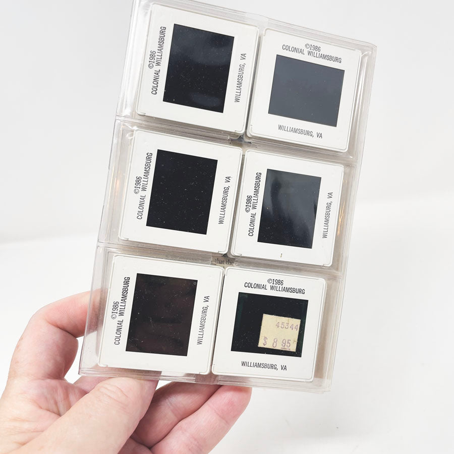 1986 Souvenir Slide Set from Colonial Williamsburg, Virginia