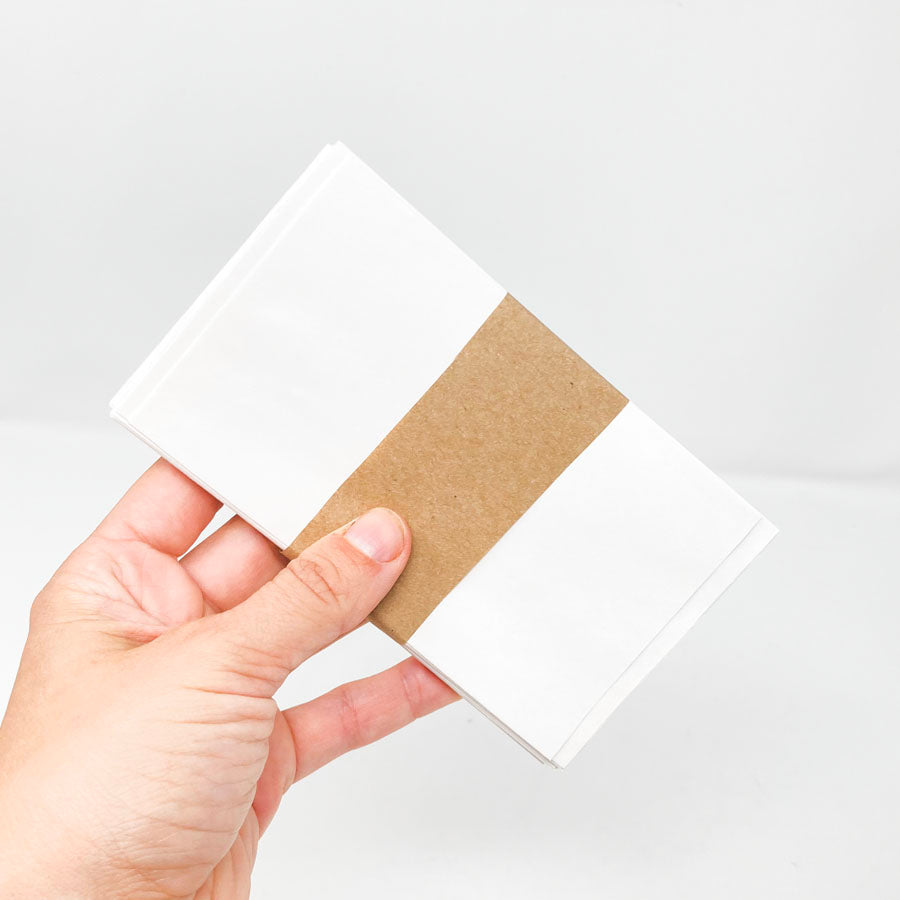 5-1/4"x3" Thin White Envelopes - Pack of 35