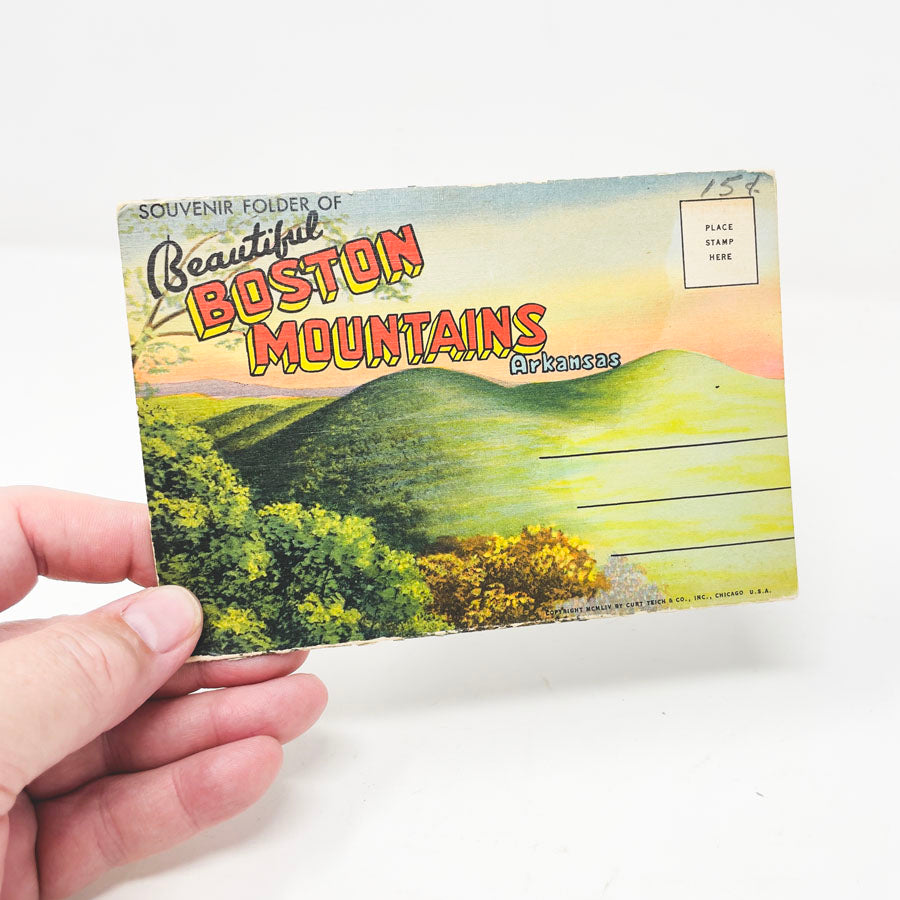 Vintage Souvenir Postcard Folder - Pick a Trip