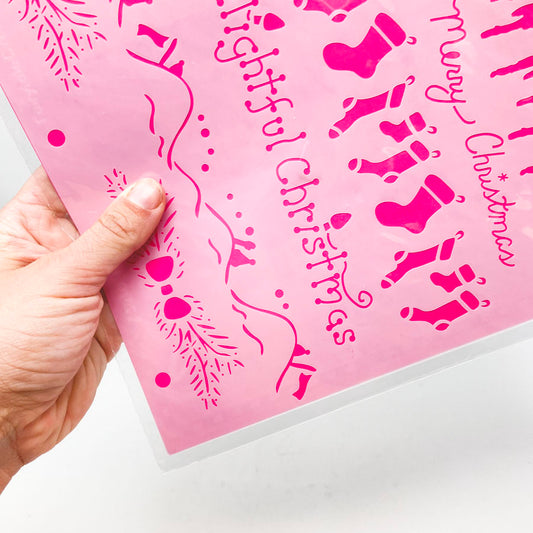 Dazzling Doodles Holly Jolly Stencils