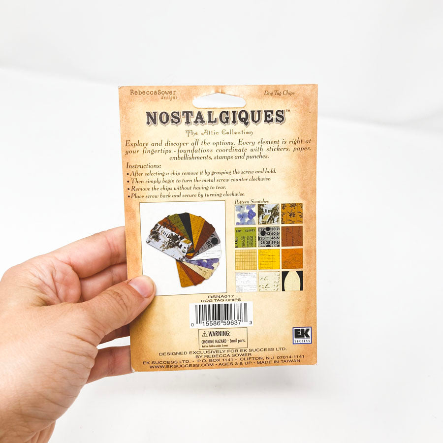 Nostalgiques  Attic Collection Dog Tag Clips