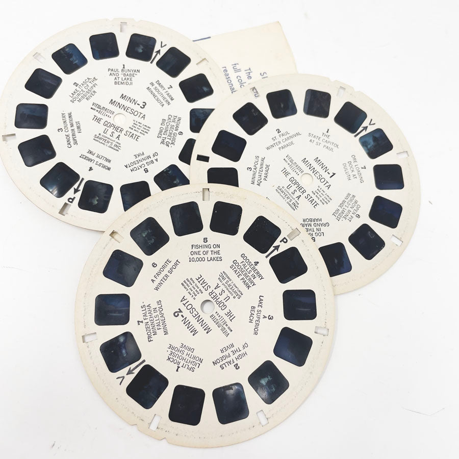 Vintage 1950s View-Master 3-Reel Set – Minnesota “The Gopher State”