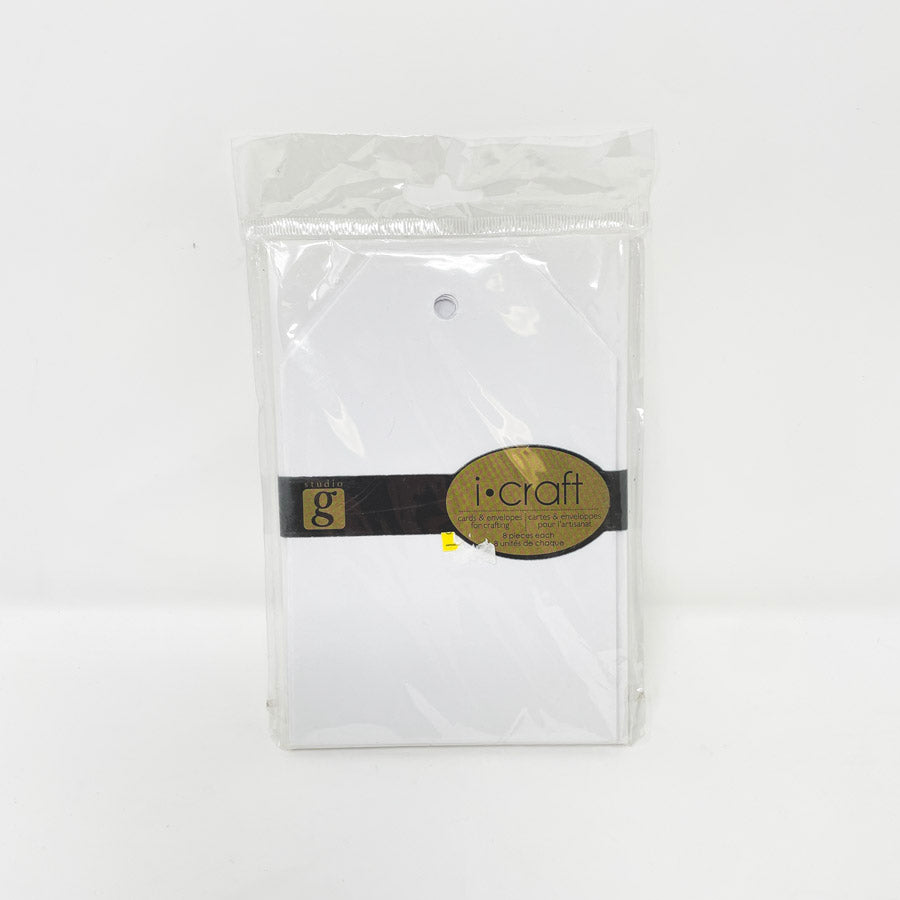 Studio G- AC0225 White Die Cut Cards & Envelopes