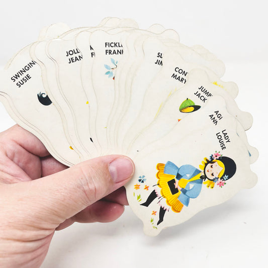 Vintage Whitman Old Maid Cards - Partial Deck