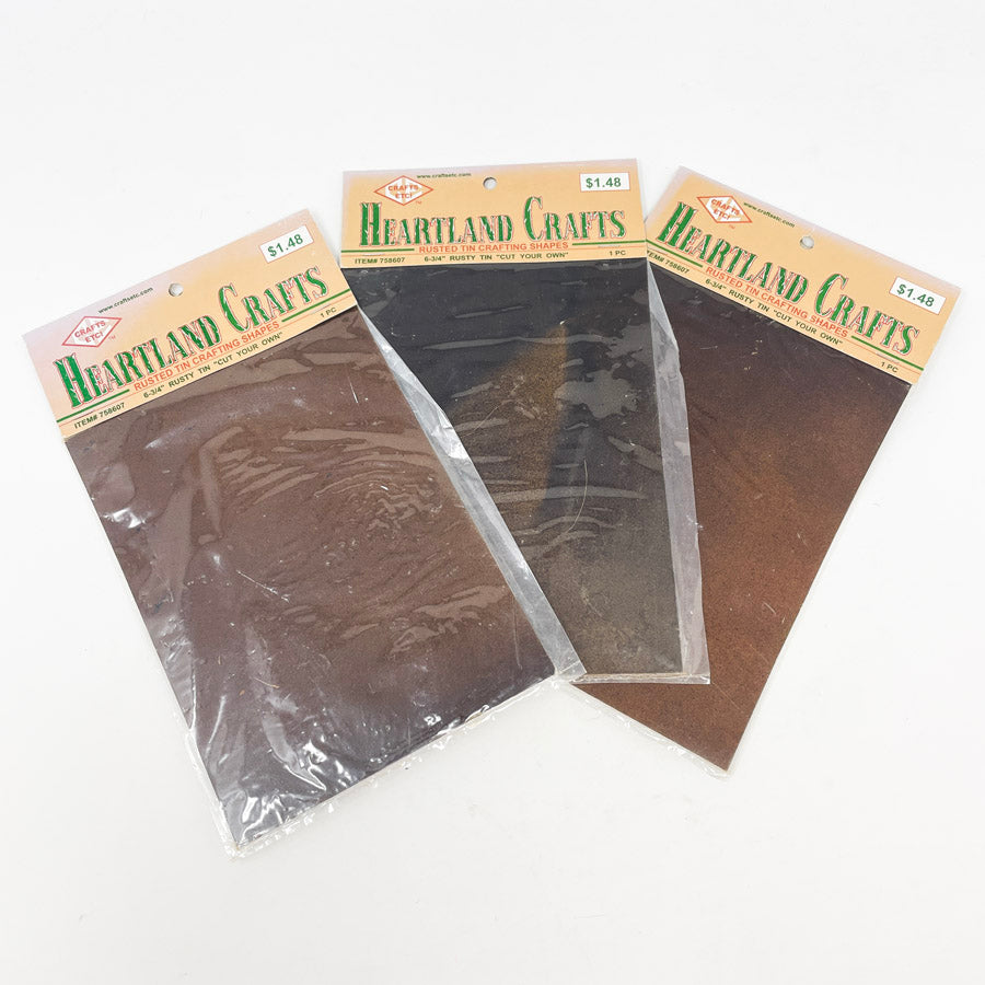 Heartland Crafts- 6-3/4" Rust Tin