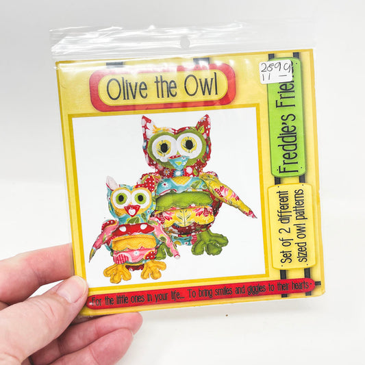 Olive the Owl Quilted Stuffed Animal Pattern