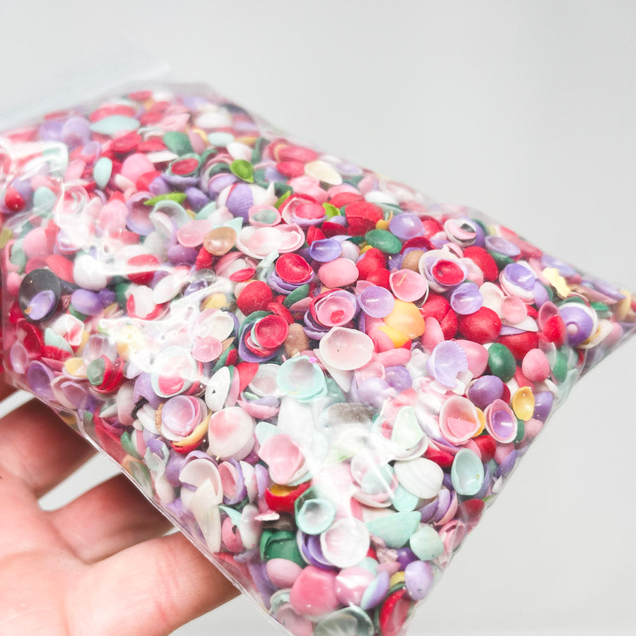 Bag of multicolored shells