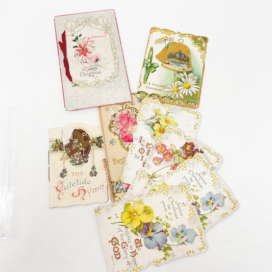 Bundle of Antique Edwardian Greeting Cards