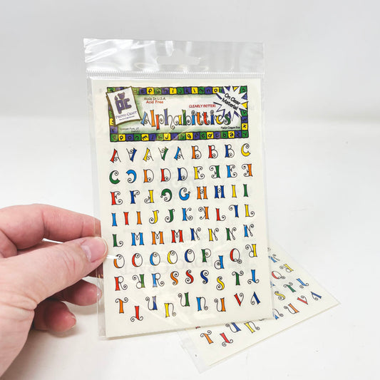 Provocraft Clear Alphabet Stickers
