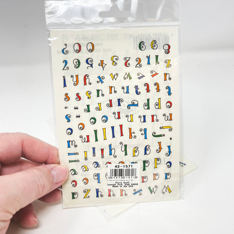 Provocraft Clear Alphabet Stickers