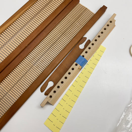 Ashford Rigid Heddle Loom Reeds & Shuttle – Mixed Lot of 3 Reeds + Accessories