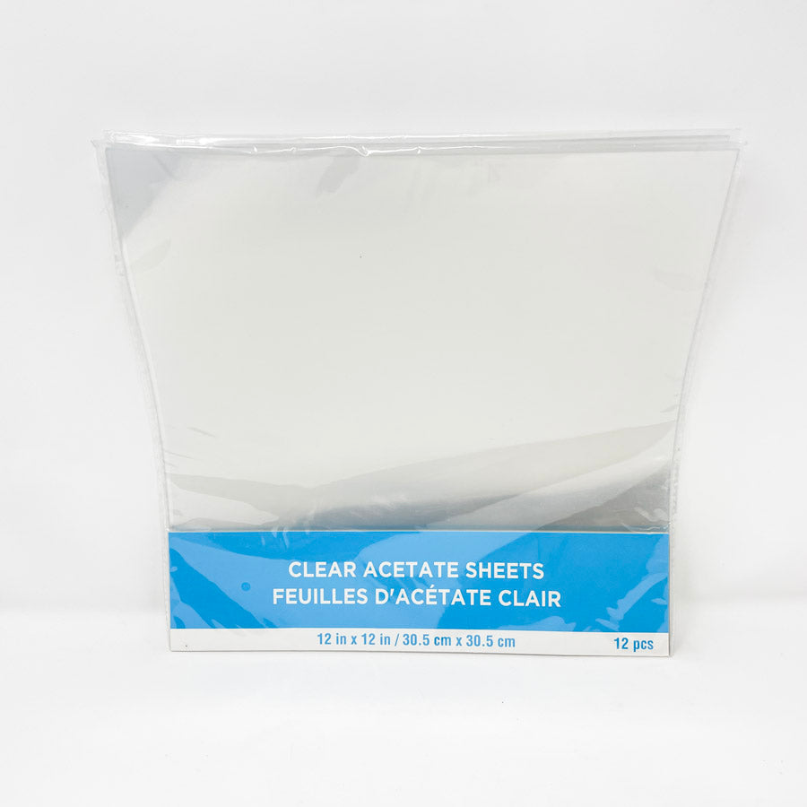 Clear Acetate Sheets 12"x12"