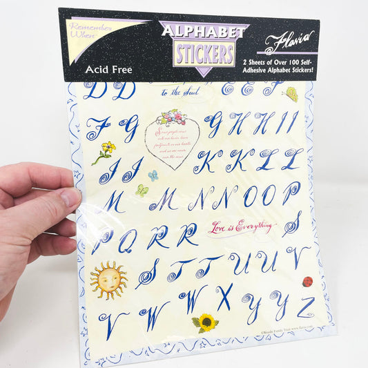 Remember When Alphabet Stickers