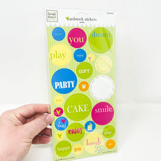 Heidi Grace Word Stickers - It's My Party
