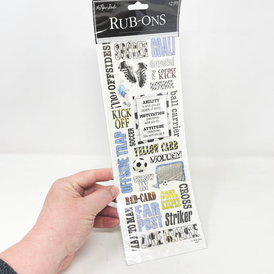 The Paper Studio Soccer Rub-Ons