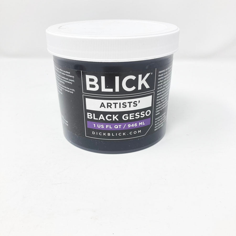 Blick Black Gesso - 1 Qt. Size