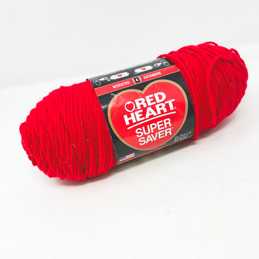 Red Heart Super Saver Yarn - Cherry Red