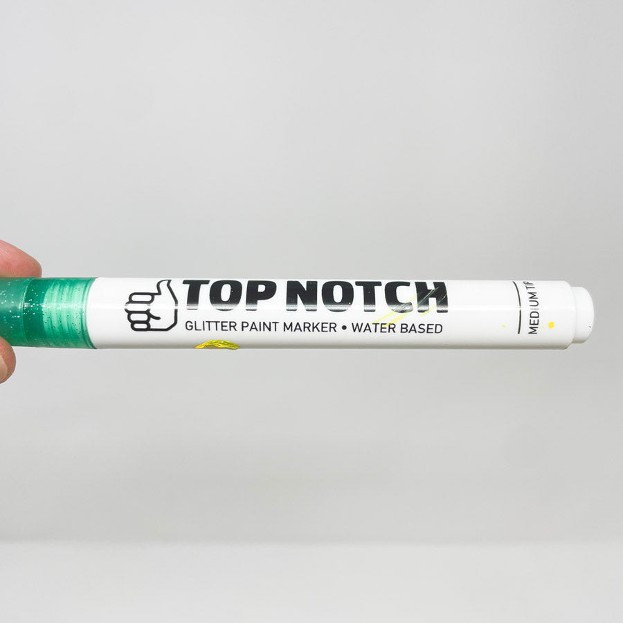 Top Notch Glitter Paint Marker - Green