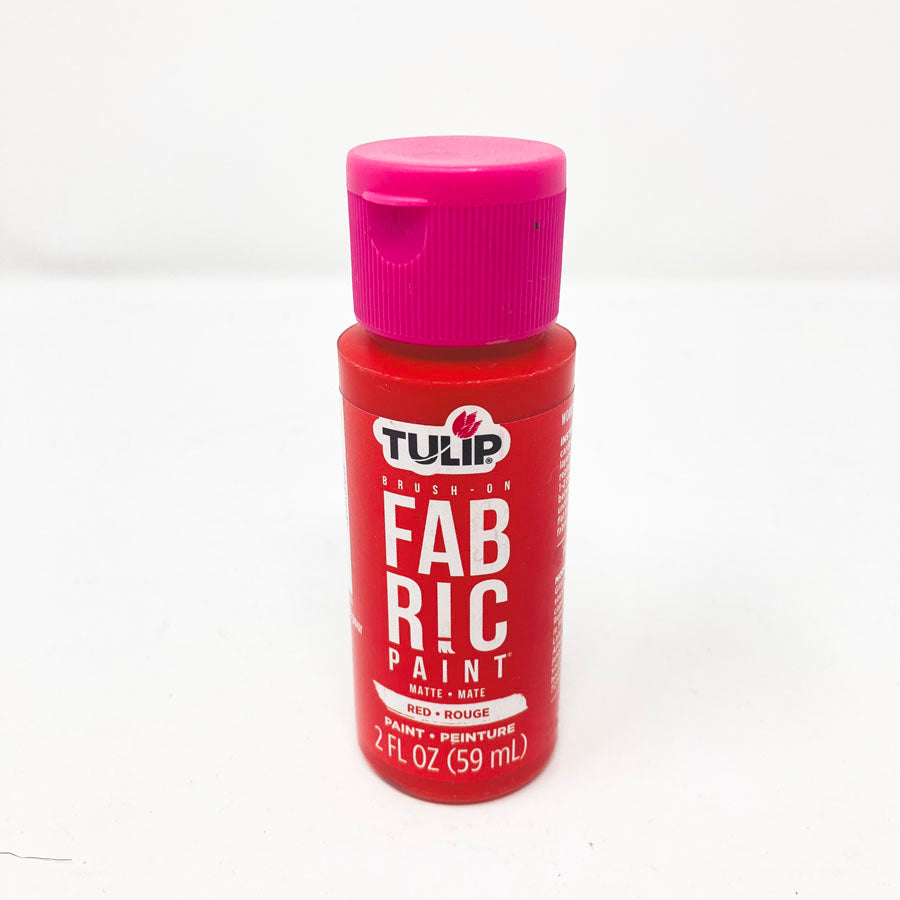 Tulip Red Matte Fabric Paint 2oz