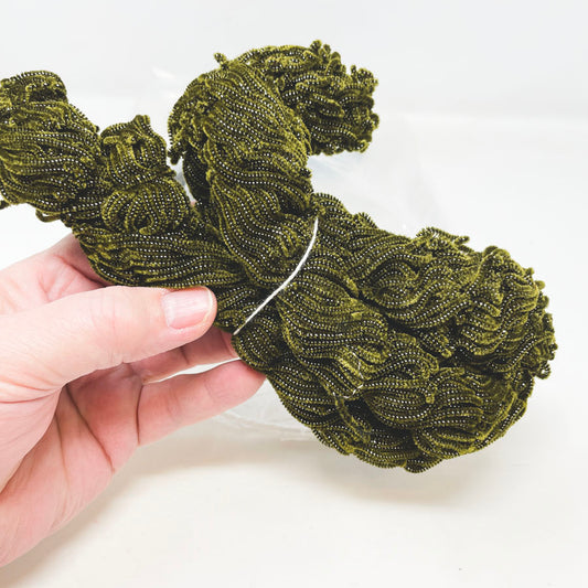 Fly Tying Chenille: Deep Green Sparkle Bundle