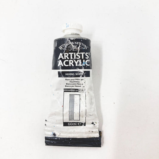 Winsor & Newton Artists' Acrylic Mixing White Paint 60ml Tube