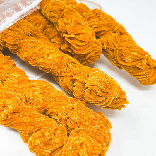 Fly Tying Chenille: Solid Orange Sparkle Bundle