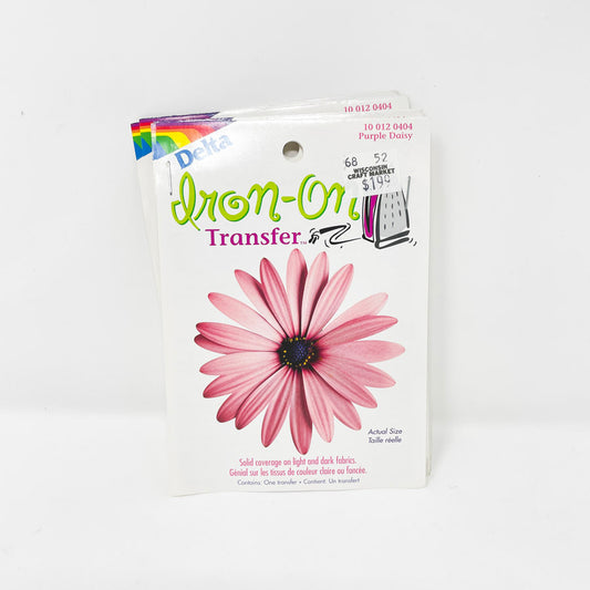 Delta Iron-On Transfer Purple Daisy